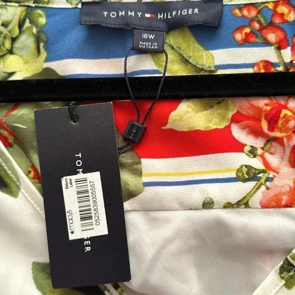 Tommy Hilfiger NWT blouson 18w plus size sleeveless flowers cocktail dress - Picture 5 of 7